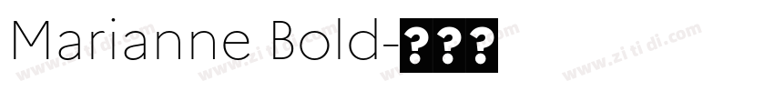 Marianne Bold字体转换